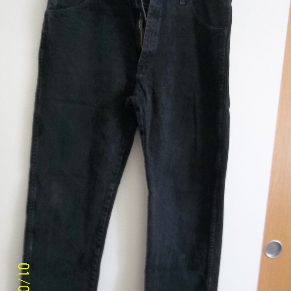 Rustler Black Size 36X32 Five Pocket Men's Jeans